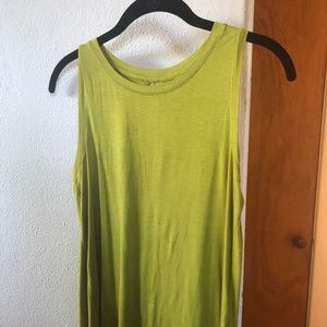lime green Halogen long tank top